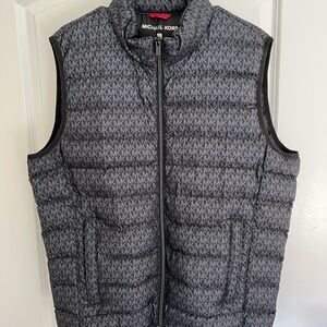 Michael Kors Black Patterned Vest for Men